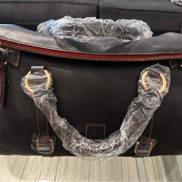 Dooney & Bourke Large Florentine Satchel Navy - Picture 6 of 9